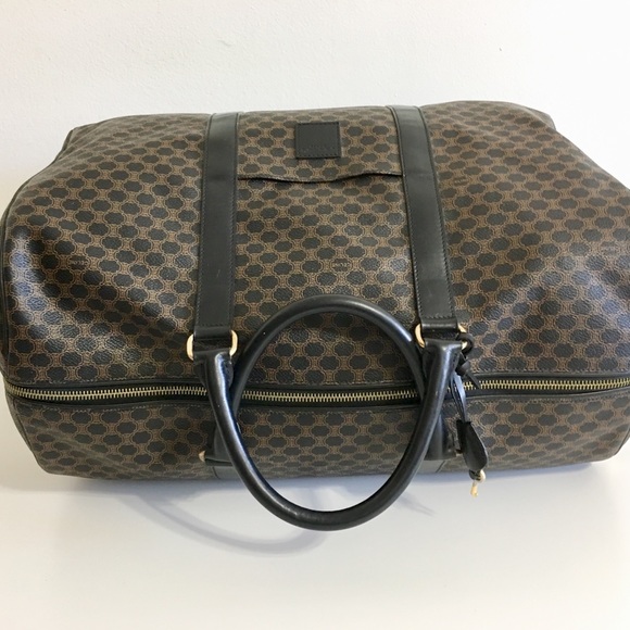 Authentic Celine Coated Canvas Travel bag brown - Picture 3 of 8
